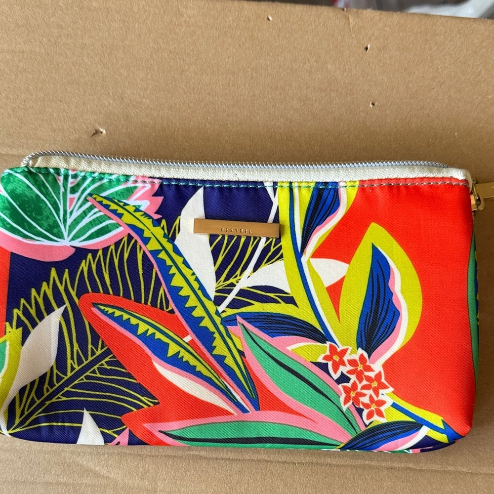 Colorful Kestrel Clutch Cosmetic Bag